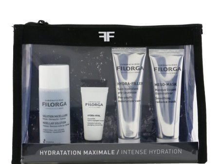 Intense Hydration Set: Micellar Solution 50ml+hydra-hyal 7ml+hydra-filler 30ml+meso Mask 30ml+bag - 4pcs+1bag For Cheap