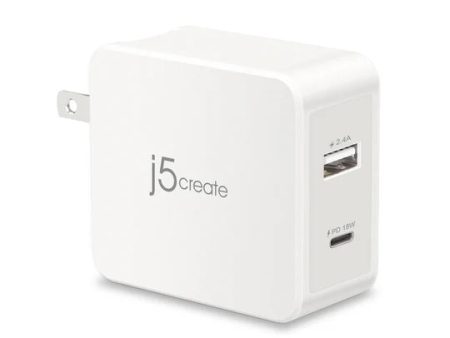 J5Create 30W 2-Port PD USB-C Mobile Charger Power Delivery & Quick Charge For Cheap