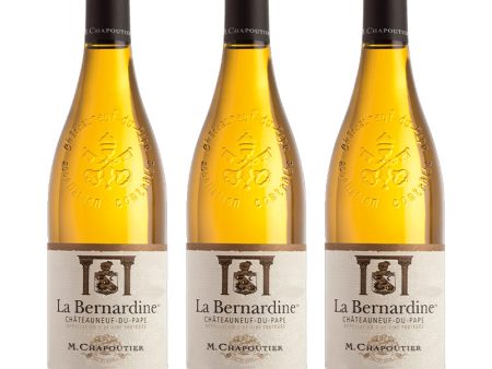 [BUNDLE OF 3] M. CHAPOUTIER CHATEAUNEUF DU PAPE BERNADINE BLANC 2023 750ML Supply