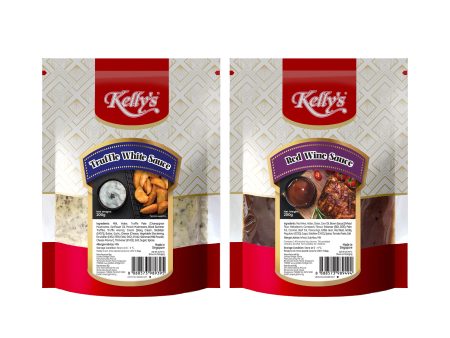 [Bundle of 2] Kelly s Truffle White Red Wine Sauce 200g Chilled Cheap