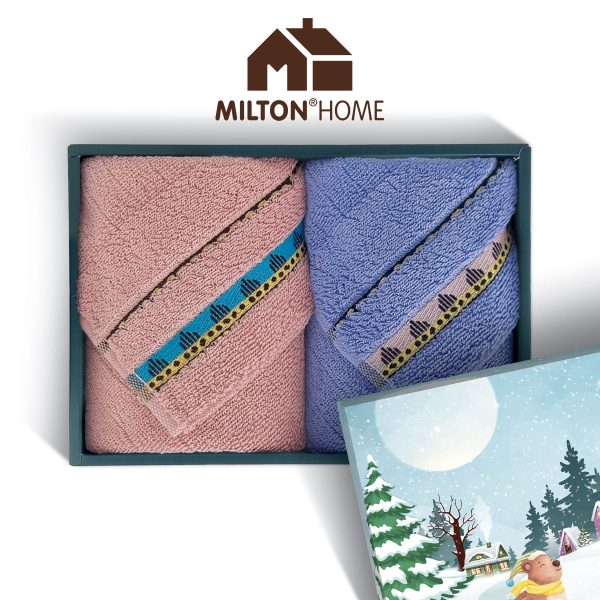 Milton Home HARU Hand Towel Gift Set, Set Of 2 For Sale