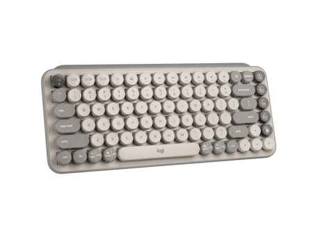 Logitech Pop Keys Wireless Bluetooth Mechanical Keyboard Mist Sand For Cheap