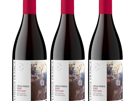 [BUNDLE OF 3] LINGUA FRANCA ESTATE PINOT NOIR 2021 750ML Hot on Sale