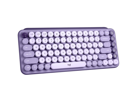 Logitech Pop Keys Wireless Bluetooth Mechanical Keyboard Cosmos Lavender Cheap