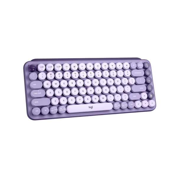 Logitech Pop Keys Wireless Bluetooth Mechanical Keyboard Cosmos Lavender Cheap