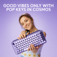 Logitech Pop Keys Wireless Bluetooth Mechanical Keyboard Cosmos Lavender Cheap