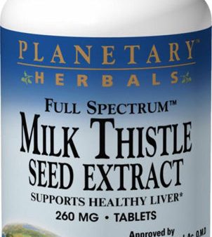 PLANETARY HERBALS - Milk Thistle Seed Extract Full Spectrum 260 mg - 120 Tablets Discount