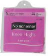 NO NONSENSE - Knee High Sheer Toe Tan Onesize - 2 Pair Pack Online