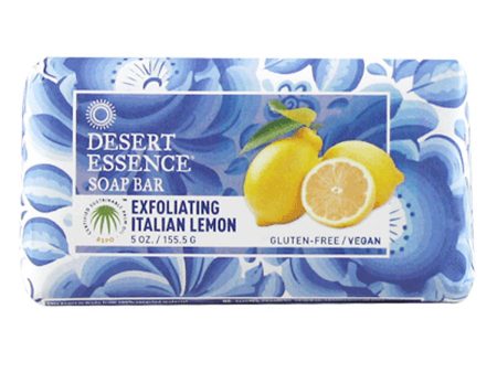 DESERT ESSENCE - Exfoliating Italian Lemon Bar Soap - 5 oz. (155.5 g) For Discount