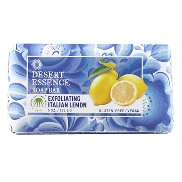 DESERT ESSENCE - Exfoliating Italian Lemon Bar Soap - 5 oz. (155.5 g) For Discount