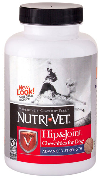 NUTRI-VET - Hip & Joint Advanced Strength Chewable Tablets for Dogs - 90 Chewables Cheap