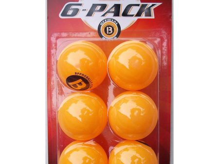 CAPE SALES - Ping Pong Balls Orange - 6 Balls For Cheap