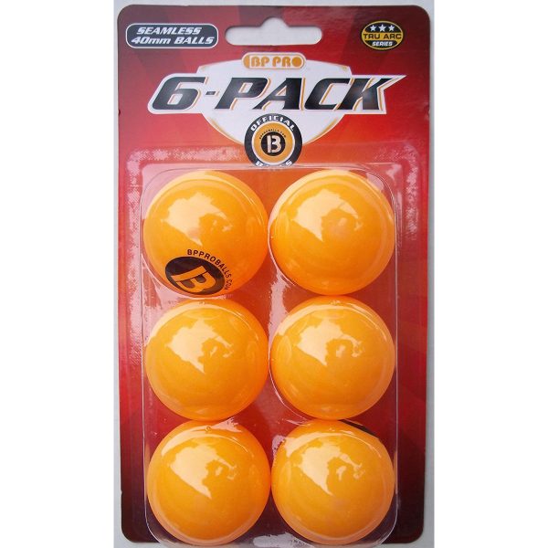 CAPE SALES - Ping Pong Balls Orange - 6 Balls For Cheap