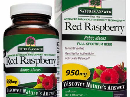 NATURE S ANSWER - Red Raspberry Leaf 950 mg - 90 Vegetarian Capsules Cheap