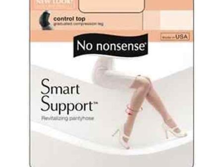 NO NONSENSE - Smart Support Control Top Pantyhose Beige Mist Size D - 1 Pair For Sale