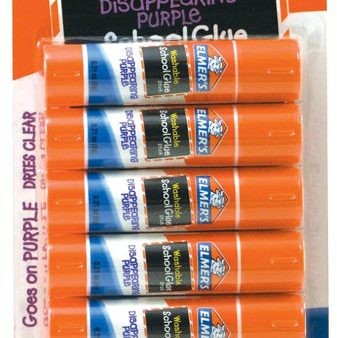 ELMER S - Disappearing Purple School Glue Sticks - 6 x 0.21 oz. Sticks For Cheap