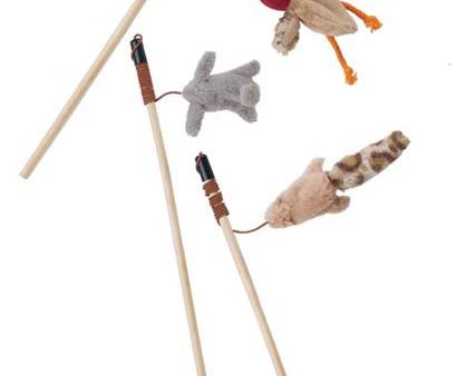 SKINNEEEZ - Forest Friends Teaser Wand Cat Toy Assorted - 12 Inch Fashion