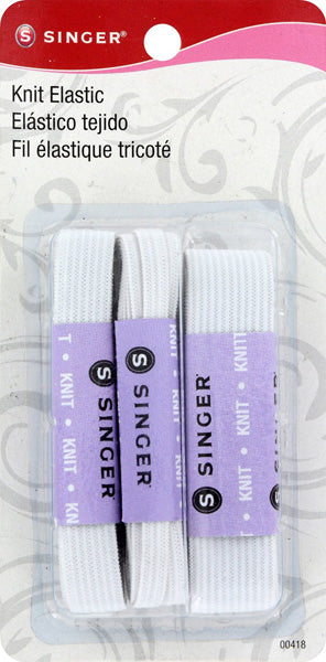 SINGER - Knitted Elastic Assortment - 3 Sizes For Discount